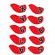 thumbnail image 5 of Juego de 10 fundas para cabeza de palo de golf de neopreno, color rojo, 5 of 15