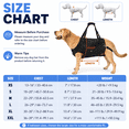 thumbnail image 3 of Coodeo Rehabilitation Support Series Polyester Adjustable Dog Lifting Aid Full Body Harnesses, Black, XS (13 in to 16 in Chest Size), 3 of 8