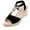 Black, variant on Fesfesfes Dress Sandals For Women Peep-toe Pump Women Ladies Fashion Wedges String Bead Casual Roman Sandals Shoes 5.5(36)