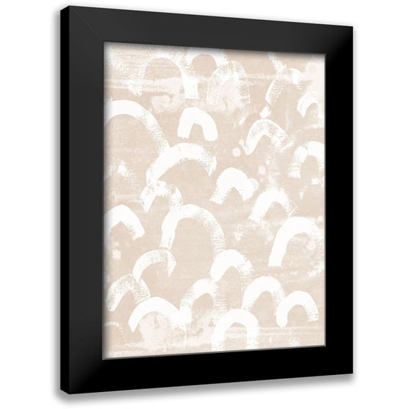 Vess, June Erica 12x14 Black Modern Framed Museum Art Print Titled - Earth Etching II