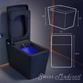thumbnail image 2 of Concorde One Piece Smart Toilet 1.28 GPF in Matte Black with Heated Bidet, Air Drying, Night Light, Foot Sensor, 2 of 13