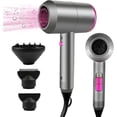 thumbnail image 1 of Secador de pelo iónico profesional 2000 W Thermo Protect rosa plateado, 1 of 5
