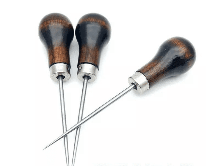 Awl, Gourd Shape Awl Tailors Awl Wood Handle Scratch Awl Sewing Awl