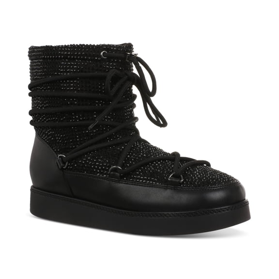 I.N.C. International Concepts Womens Brooklynn Booties Black Bling 10M