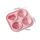 thumbnail image 3 of Bandeja de hielo con forma de rosa | Molde de plástico para 4 bolas de hielo redondas grandes | Máquina de hielo de congelación rápida para cócteles, jugos y bebidas frías | Para uso en bares y, 3 of 8