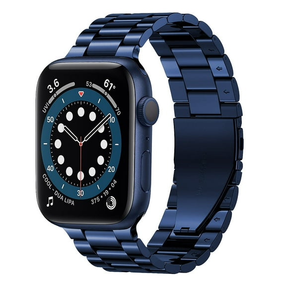 Worryfree Gadgets Stainless Steel Classic Wristband for Apple Watch Ultra Blue 49mm (LX05-BLU49)