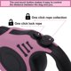 thumbnail image 5 of Correa Retráctil Para Perros, Correa Retráctil Para Perros De 5 M, Con Mango Antideslizante, Para Perros Pequeños, Medianos Y Grandes, Rosa, 5 of 5