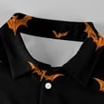 thumbnail image 7 of Domuza Mens Button Down Long Sleeve Shirt Halloween Funny Horror Print Relaxed Fit T Shirts Lightweight Casual Collared Dress Shirts for Halloween Party Black L, 7 of 7
