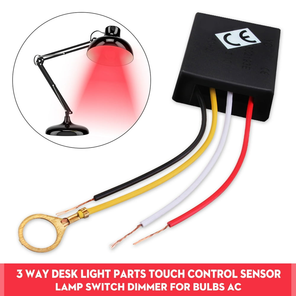 3 Way 110/220V Table Desk Lamp Switch Light Lamp Touch Switch Control