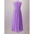 thumbnail image 7 of Aislor Kids Girls Chiffon Lace Sleeveless Wedding Bridesmaid Flower Dress Long Maxi Party Gown, 7 of 7