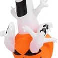 thumbnail image 5 of Halloween Inflatable Ghost Pumpkin Outdoor Glowing Model Outdoor Halloween Outdoor Decoration for Lawn Yard Decoration Model for Turf Lawn Inflatable, 5 of 5