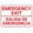 Warning Sign 5, variant on Bilingual Spanish Emergency Exit Sign for Home 12 x 8 Inches - Rust-Free Aluminum, UV Ink Printing, 7-Year Weatherproof Outdoor Durability, Exit Direction