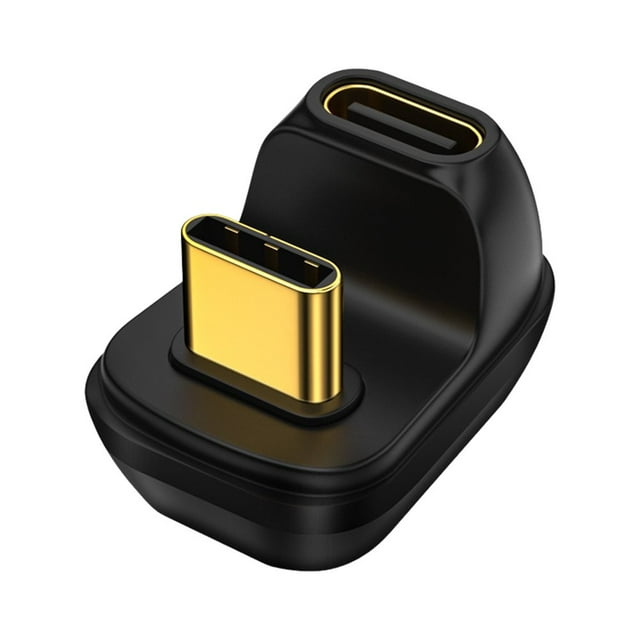 USB C Right Angle Adapter Type C To Type C Connector Male To Female USB4 0 40Gbps 8k@60hz 100w Fast Charging Adapter for Gaming Computer Smartphone