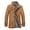 Khaki, variant on SEMIMAY Male Winter Solid Plush Slit Pocket Leather Jacket Slim Long Sleeve Stand Collar Button Fly Coat