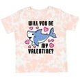 thumbnail image 3 of Inktastic Will You Be My Valentine with Cute Shark and Hearts Boys or Girls Toddler T-Shirt, 3 of 5
