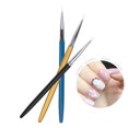 thumbnail image 2 of Guardurnaity BGVfive3Pcs Nail Liner Pen Cerdas de nailon superfinas Mango de metal Pintura Dibujo Gel Liner Manicure Polish Brush Tool Juegos de manicura, 2 of 6