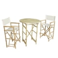 thumbnail image 2 of Zew  Handcrafted Round Natural Bar Height Pub Set, 2 of 5