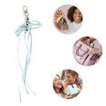 thumbnail image 3 of Unique Bargains 1 Pc Handbag Charms Keychains Beads Ribbon Bow Bag Accessories Blue, 3 of 5