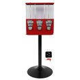 thumbnail image 2 of Machine Distributrice de Bonbons, Machine Distributrice Triple Facile à Utiliser à Pièces avec Clés pour Usage Commercial, 2 of 7