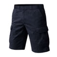 thumbnail image 5 of hoksml Men's Full Elastic Waist Washed Cargo Shorts, Flap Side Pockets Relaxed Fit Casual Shorts for Hiking Daily Outdoor Wear, 5 of 5