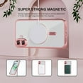 thumbnail image 3 of Dteck Magnetic for iPhone 17 Case with Screen Protector, Compatible with MagSafe, Non Yellowing Slim Plating Soft Clear Phone Cover with Full Camera Lens Cover 6.3 Inch,Pink, 3 of 6
