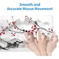 thumbnail image 4 of Japanese Cherry Blossom White Gaming Mouse Pad XXL Extended Long Mousepad Desk Mat, NonSlip Rubber Base with Stitched Edges, Ideal for Office, Home, 31.5x11.8 in, 4 of 6