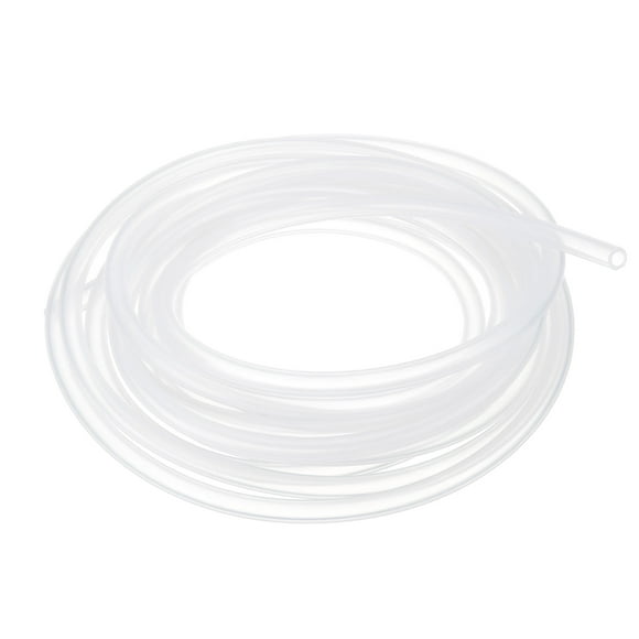Tubería de silicona Uxcell 3/16" ID x 5/16" OD 1 rollo 10 pies manguera de silicona pura flexible clara