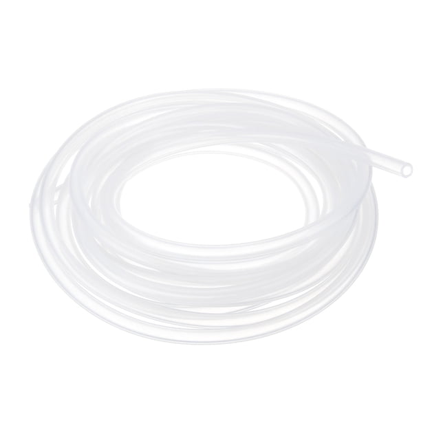 Tubería de silicona Uxcell 3/16" ID x 5/16" OD 1 rollo 10 pies manguera de silicona pura flexible clara