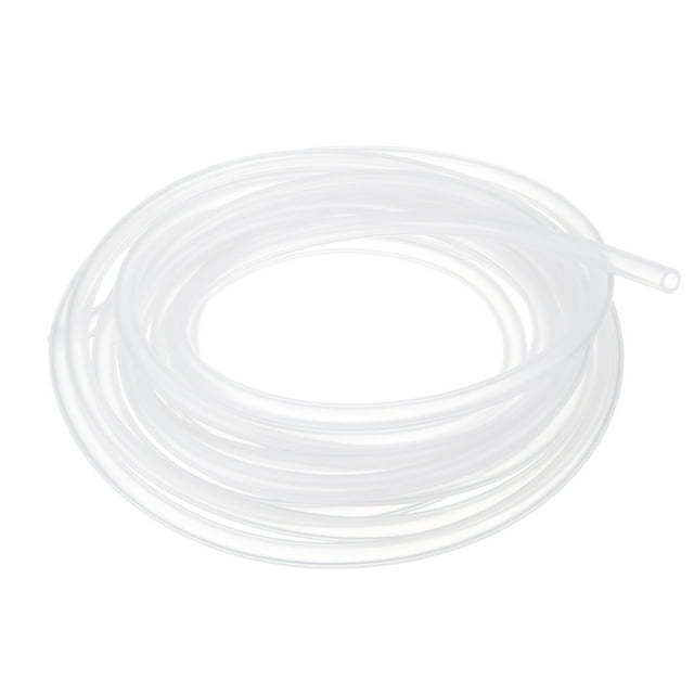 Tubería de silicona Uxcell 3/16" ID x 5/16" OD 1 rollo 10 pies manguera de silicona pura flexible clara