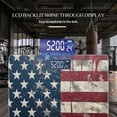 thumbnail image 3 of High Precision Body Weight Scale Smart Bathroom Scales with Large LCD Display(400lbs),Decorative for Bedroom-Vintage American Flag With Distressed And Weathered Texture, 3 of 4