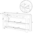 Modern 62'' Console Table Sofa Entryway Table with 4 Drawers and 2