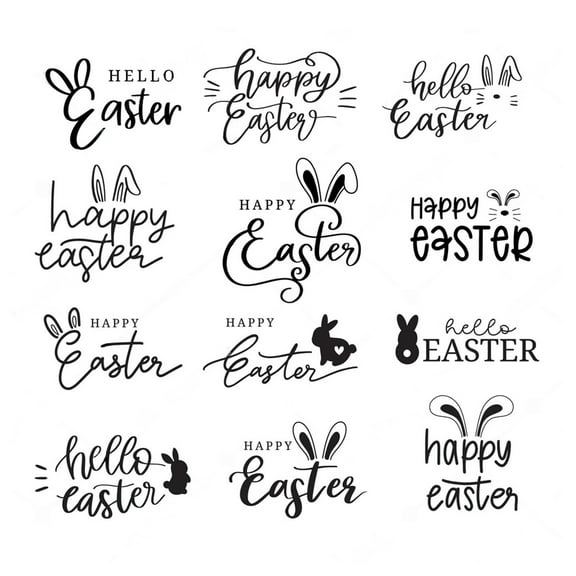 COOLHOOD Silicone Clear Stamps Easter Letter Seal Stamp Scrapbooking Craft Card Making Embossing Photo Journal Album Decor