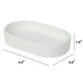 thumbnail image 5 of Hello Hobby Trinket Tray, White Ceramic, Ready to Paint 3"x5" Oval, 5 of 9