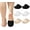 6 Pairs White+black+nude, variant on Toe Topper Socks No Show Liner Half Socks for Women Seamless Grip Non Slip Socks Hidden Toe Covers Socks for Mule 4/8 Pairs