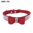 thumbnail image 2 of Collar de perro de cristal con collar de lazo Collar de perro de diamantes de imitación Perro de brillo dorado MFZFUKR CPB-US-YY191-2, 2 of 5