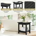 thumbnail image 6 of SERWALL HDPE Shower Bench for Inside Shower, Waterproof Shower Stool with Handles- Black, 6 of 10