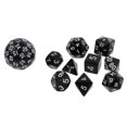 thumbnail image 4 of Juego de 10 dados numerados de varias caras, 6 colores a elegir, herramienta de juego PG Negro, 4 of 9