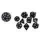 thumbnail image 4 of Juego de 10 dados numerados de varias caras, 6 colores a elegir, herramienta de juego PG Negro, 4 of 9