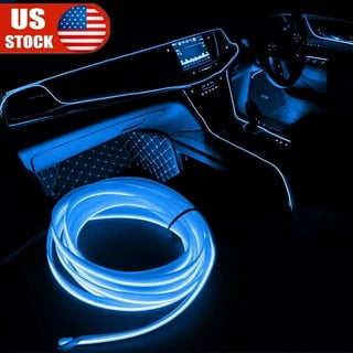 2m Blue LED Car Interior Decorative Atmosphere Wire Strip Light Accessories  US