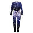 thumbnail image 4 of gakvbuo Lounge Sets For Women 2 Piece Outfits Tracksuits With Pockets Crewneck Long Sleeve Pullover Sweatshirts Elastic Waist Drawstring Sweatpants Loose Fall Pajamas Sweatsuits Jogger Sport Sets, 4 of 6