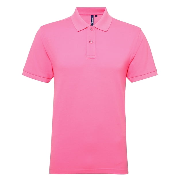 Asquith & Fox - Polo manga corta Modelo Performance Blend hombre caballero (Rosa neon)