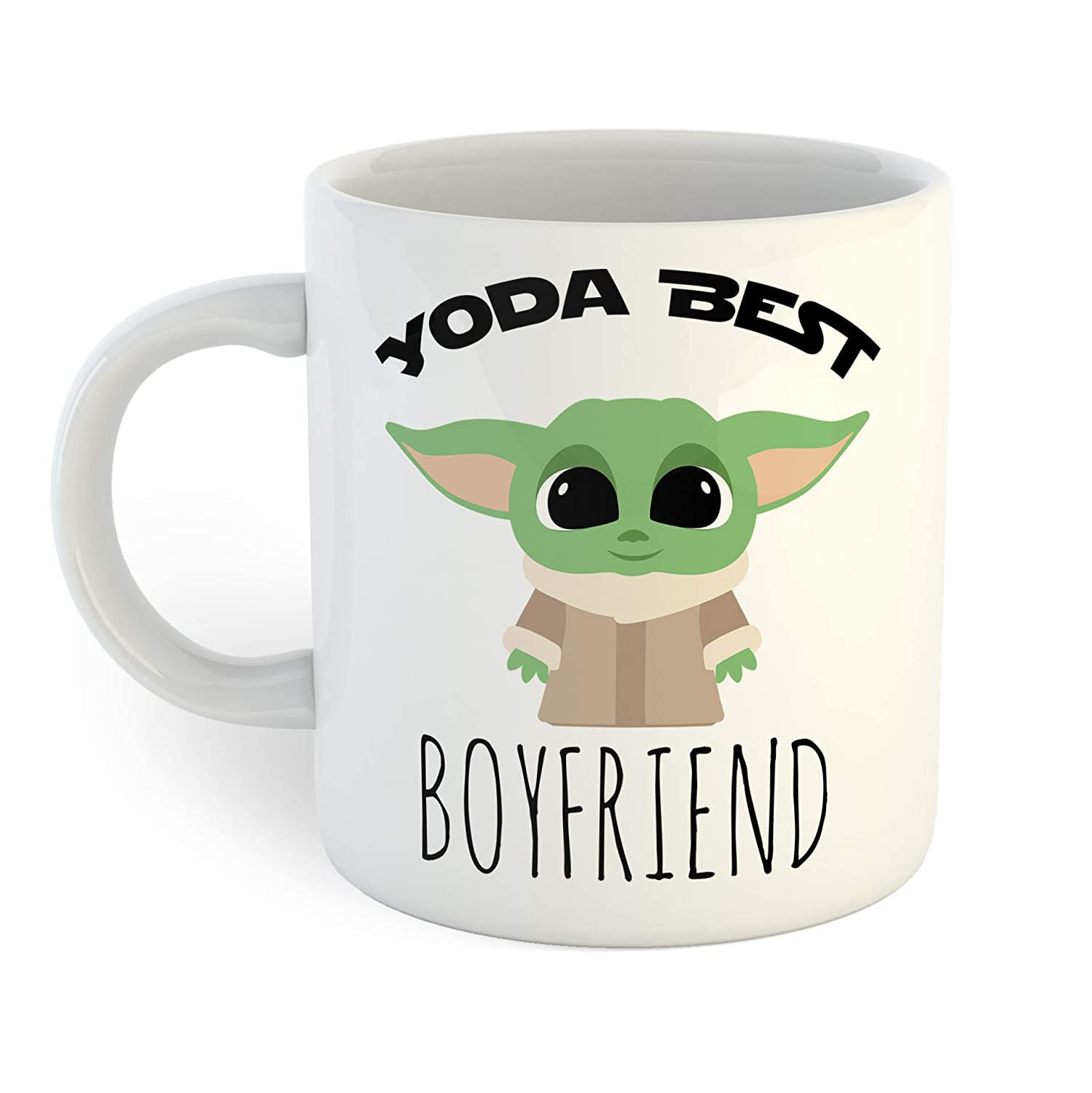 Personalised Mug Baby Yoda Funny Cup Gift Boyfriend Girlfriend wife Christmas 