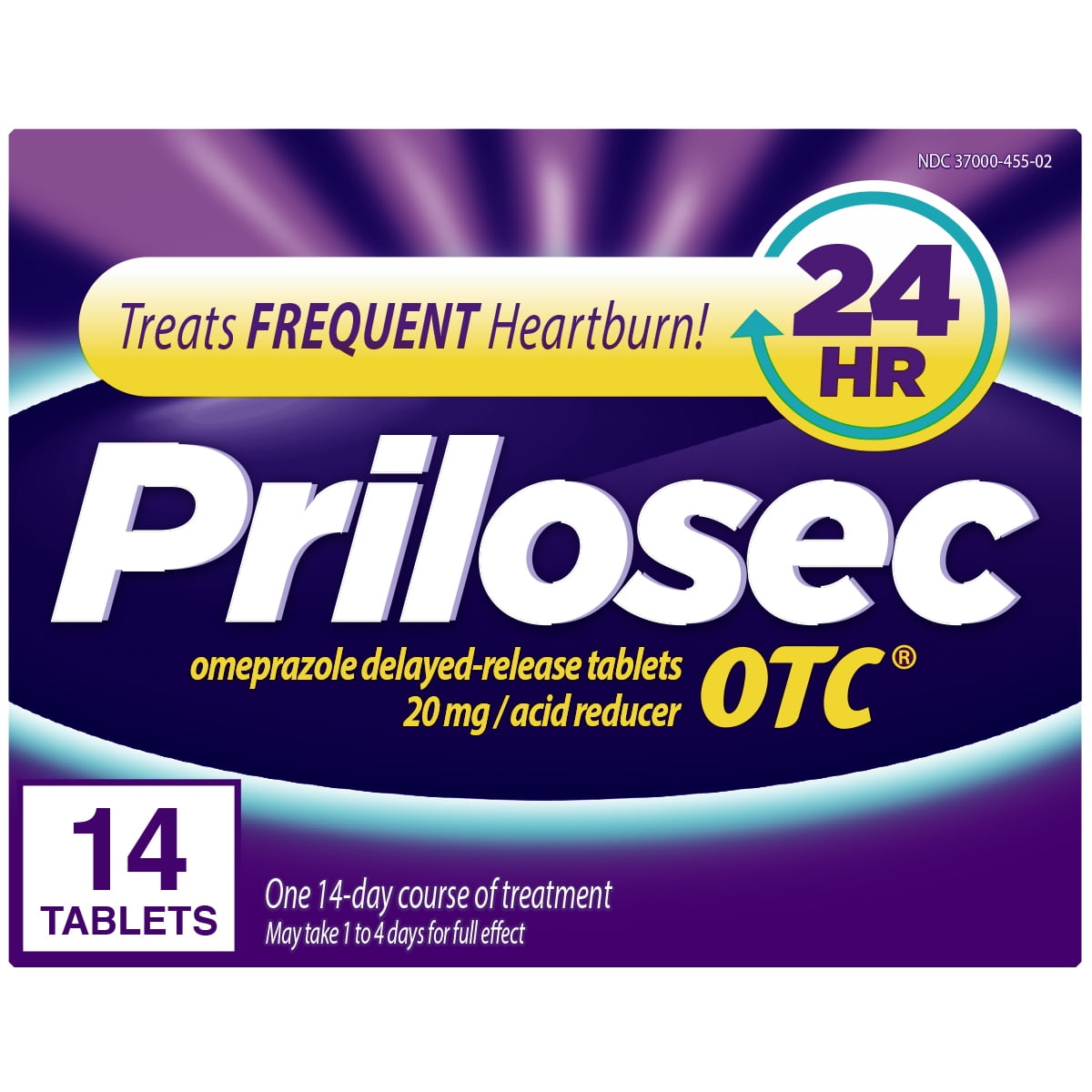 Prilosec OTC Heartburn Relief, Omeprazole, Acid Reducer Tablets 14 Count