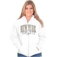 thumbnail image 3 of Popeye Vintage Varsity New York Zip Up Hoodie Men's Women's Brisco Brands M, 3 of 5