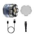 thumbnail image 1 of KRONDO Head Shavers for Bald Men - 10000 RPM High-Speed 6d Magnetic Electric Razor for Fast Shaving, Ipx8 Waterproof for Fast Shaving, USB-c Cable and Storage Bag for Home & Travel, 1 of 8