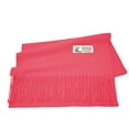 thumbnail image 3 of Unisex Winter Solid Plain Scarves Wool Feel Classic Super Soft Luxurious Scarf - Coral, 3 of 5