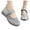 Light Gray, variant on Walking Shoes for Elderly Women Comfortable Non Slip Slip-on Loafers Athletic Work Shoes