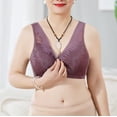 thumbnail image 2 of Clearance Sale 2025 Intimates Women's Adjustable Sports Front Closure Extra-Elastic Breathable Lace Trim Bra, 2 of 8