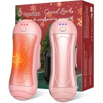 2-Pack 6000mAh Rechargeable Hand Warmers - USB Portable Pink Pocket Heater with 20 Hrs Safe Heat, Ideal for Hunting, Golf, Camping & Gifting to Men Women