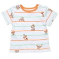 thumbnail image 4 of Disney Winnie the Pooh Eeyore Tigger Piglet Baby French Terry Short Overalls T-Shirt and Hat 3 Piece Outfit Set Newborn to Infant, 4 of 5